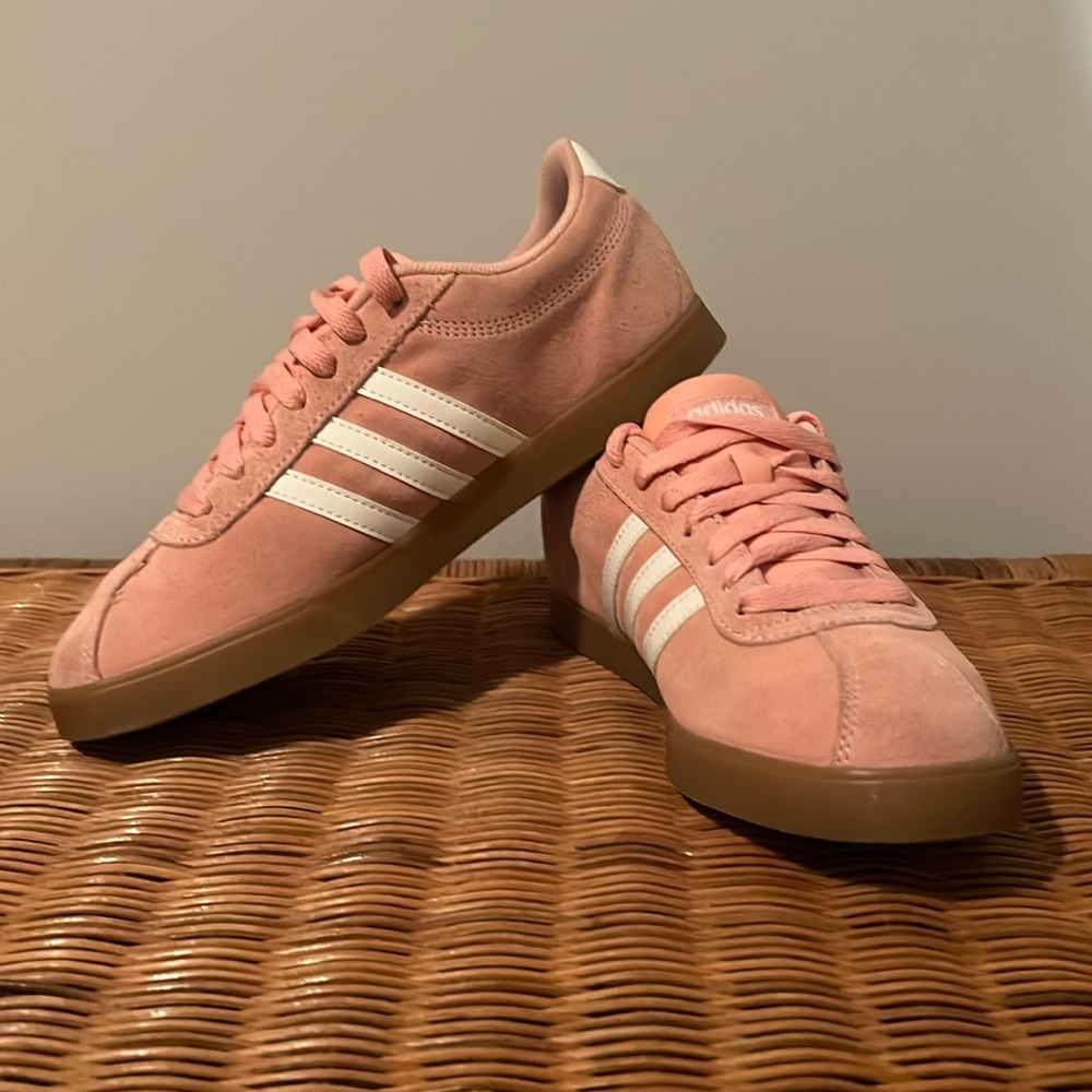 Adidas Women's Pink Suede Sneakers